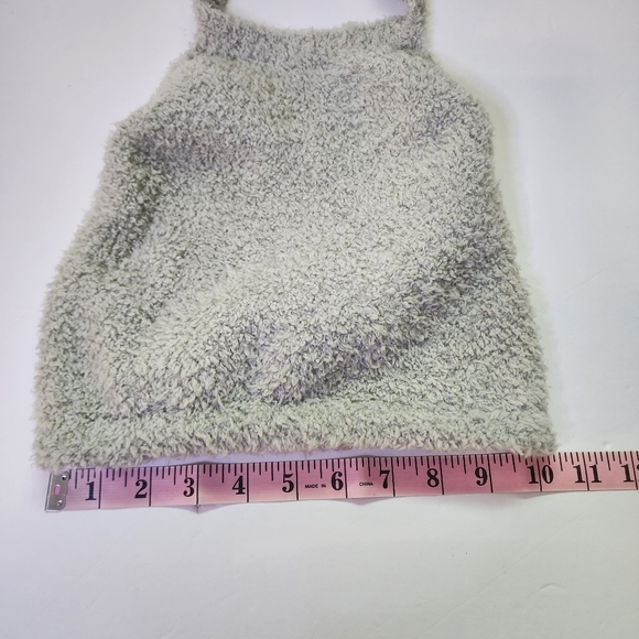 Skims Cozy Knit Halter Bra Top Womens S/M Aqua Green Lounge & Sleepwear - Picture 8 of 11